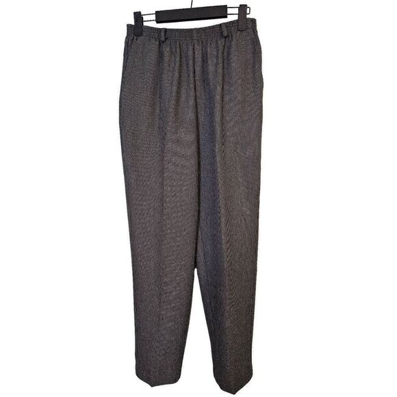 Alfred Dunner black/gray 2 piece pant suit. Size 8P. - Picture 5 of 8